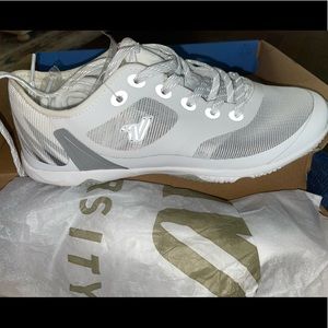 White Varsity cheerleading shoes. NWT